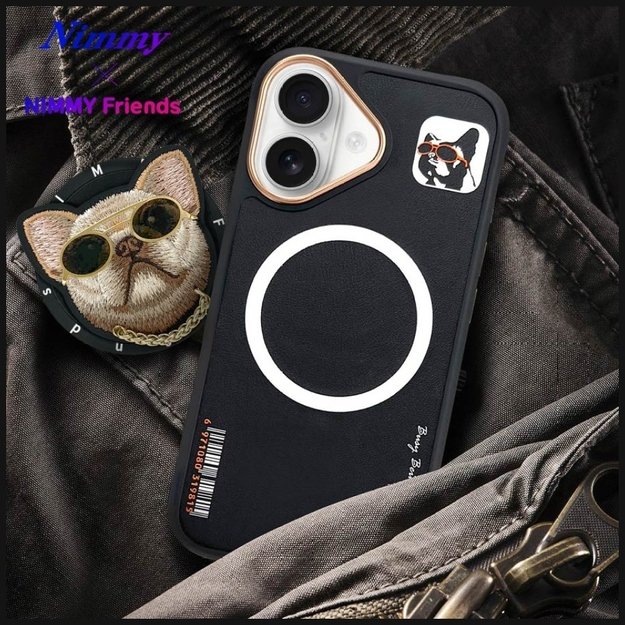 Nimmy Glasses Cool nag MagSafe case for iPhone 16 - black 15