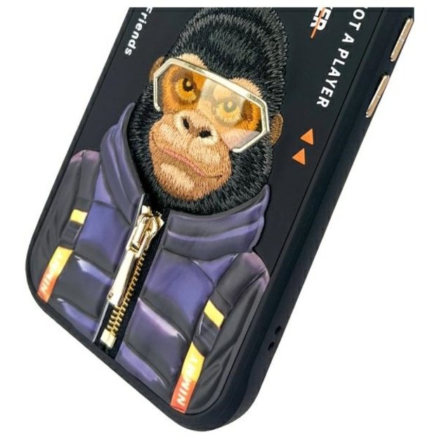 Nimmy Cool&amp Cute 2.0 Monkey case for iPhone 15 - black 9
