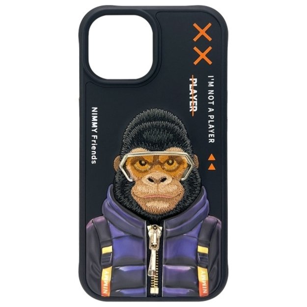 Nimmy Cool&amp Cute 2.0 Monkey case for iPhone 15 - black 3