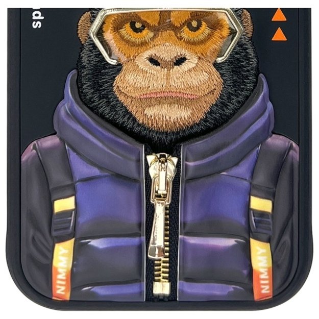 Nimmy Cool&amp Cute 2.0 Monkey case for iPhone 15 - black 10