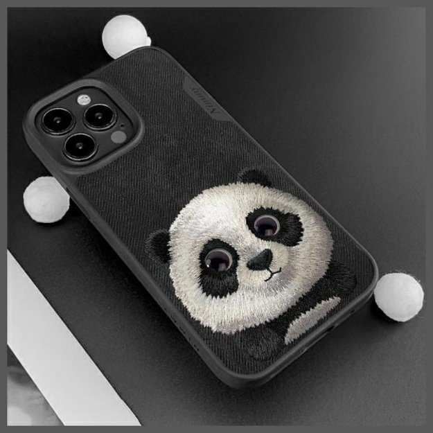 Nimmy Big Eyed Pet 2.0 Panda case for iPhone 15 Pro - black 8