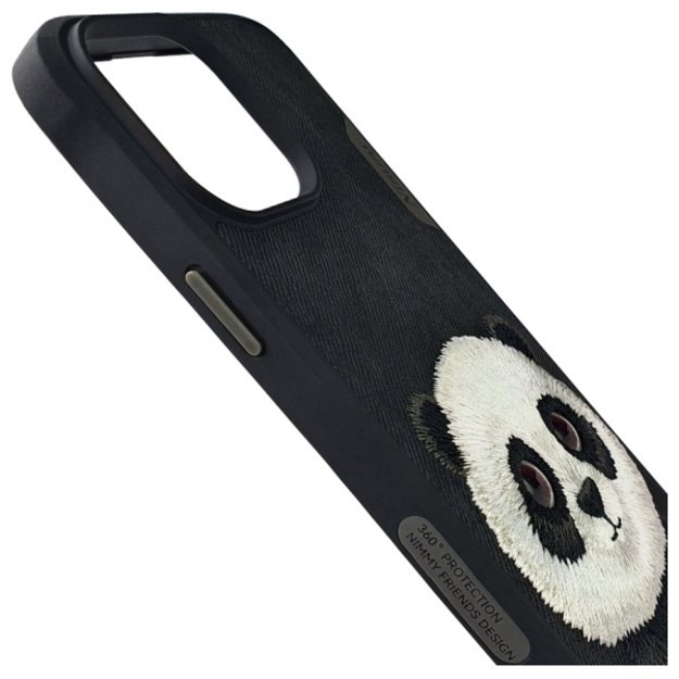 Nimmy Big Eyed Pet 2.0 Panda case for iPhone 15 Pro - black 3