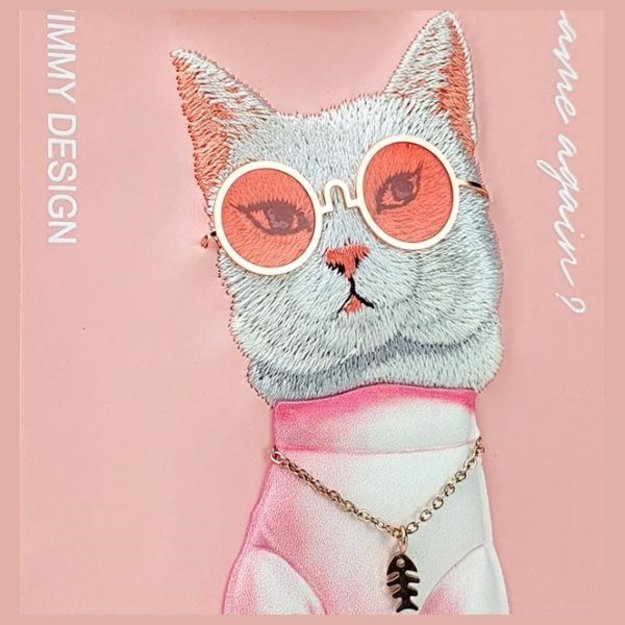 Nimmy Glasses Cool Cat Case for iPhone 15 Pro Max - Pink 6
