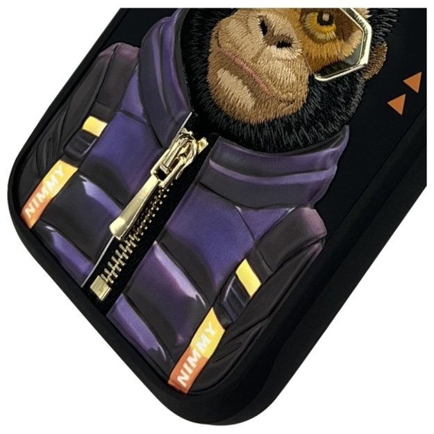 Nimmy Cool&amp Cute 2.0 Monkey Case for iPhone 16 Pro - Black 1