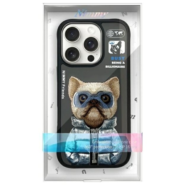 Nimmy Cool&amp Cute 2.0 Dog Case for iPhone 16 Pro Max - Black 8
