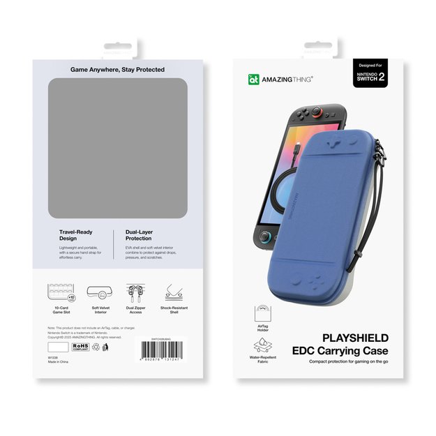 AmazingThing PlayShield EDC Protective Case for Nintendo Switch 2 - Blue 4