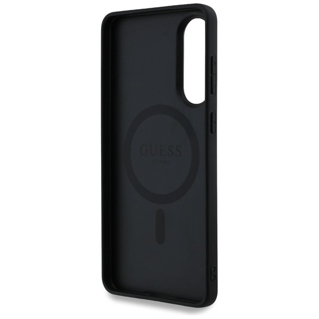 Guess 4G Ring Classic Logo MagSafe Case for Samsung Galaxy S25 Edge - Black 6