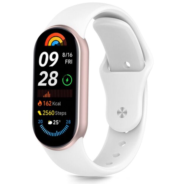 Tech-Protect IconBand Air Strap for Xiaomi Smart Band 8 / 9 / 10 / NFC - White