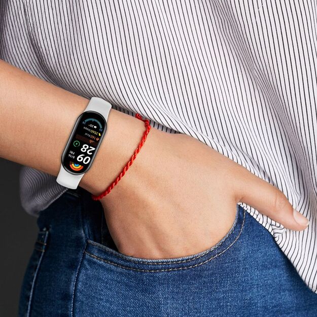 Tech-Protect IconBand Air Strap for Xiaomi Smart Band 8 / 9 / 10 / NFC - White 3