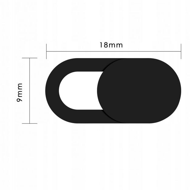 Tech-Protect Cam Fit+ 3-pack laptop camera cover - black 4