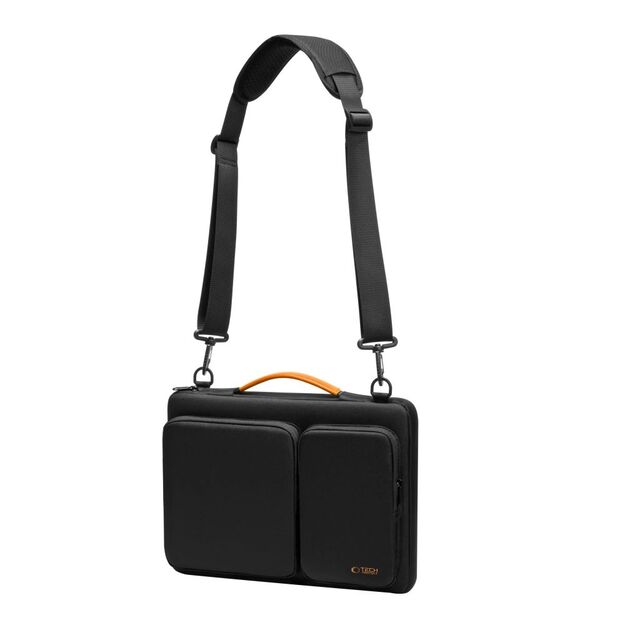 Tech-Protect Defender Bag for Laptop 13-14 - Black and Orange 9