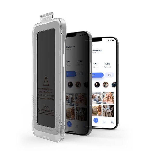 Tech-Protect Quick Set Spy+ Privacy Glass 2-pack for iPhone 12 / 12 Pro 3