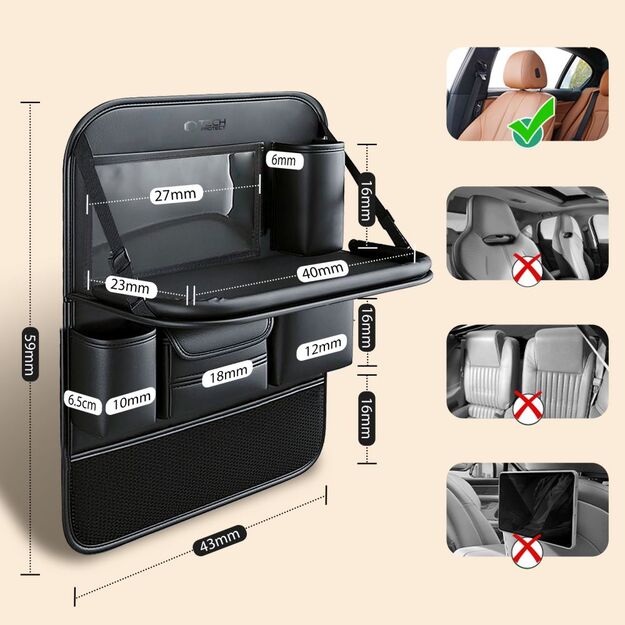 Tech-Protect UCA100 Car Organizer - Black 6