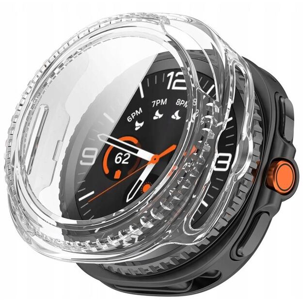 Tech-Protect Defense Case for Samsung Galaxy Watch 8 46mm - Transparent
