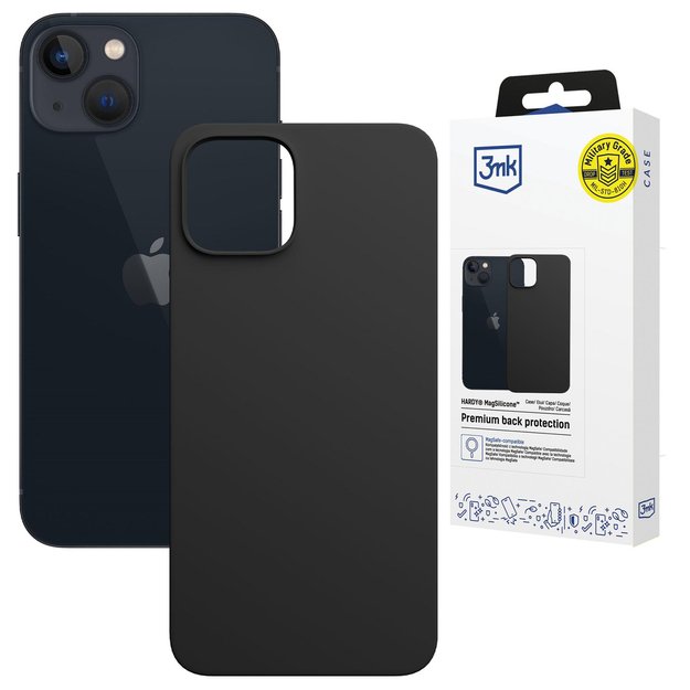 3mk Hardy MagSilicone Case for Apple iPhone 15 Plus - Gray