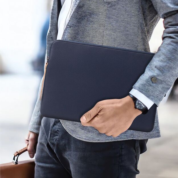 Tech-Protect Fleece Laptop Bag 13-14&quot  - Blue 8