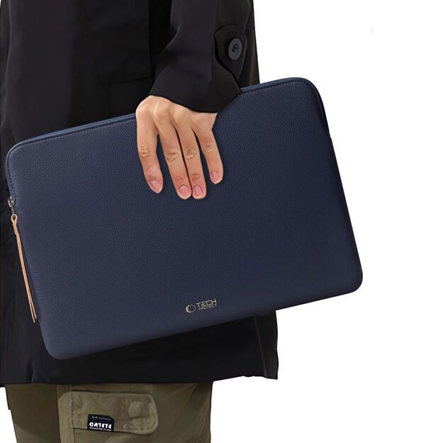 Tech-Protect Fleece Laptop Bag 13-14&quot  - Blue 10