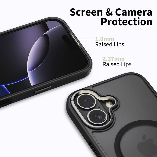 Tech-Protect MagEdge MagSafe Case for iPhone 17 - Matte Black 2