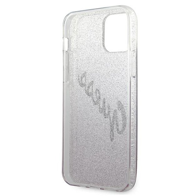 Guess GUHCP12SPCUGLSPI iPhone 12 mini 5.4&quot  pink/pink hardcase Glitter Gradient Script 13