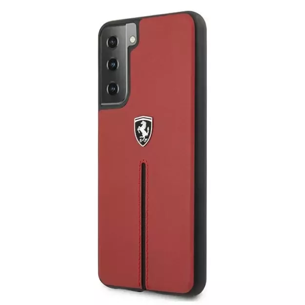 Ferrari FEOSIHCS21MRE S21+ G996 red/red hardcase Off Track Leather Nylon Stripe 1