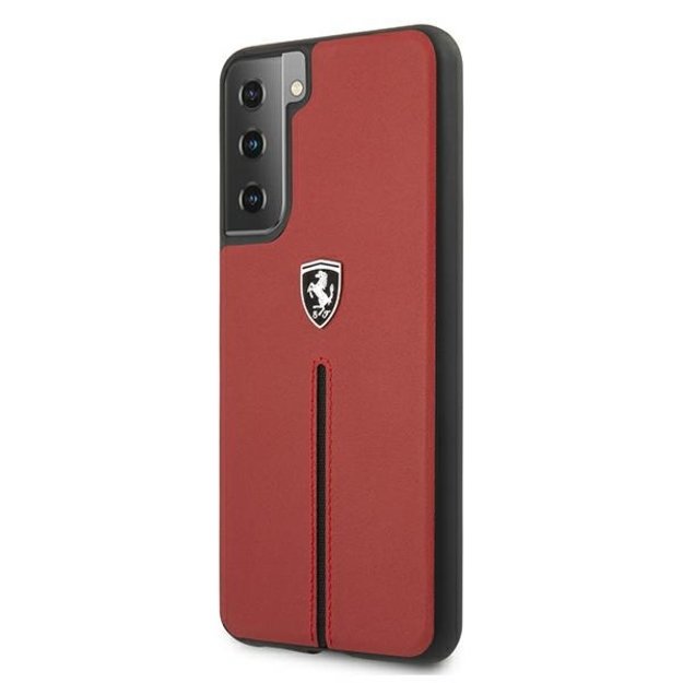 Ferrari FEOSIHCS21MRE S21+ G996 red/red hardcase Off Track Leather Nylon Stripe 1