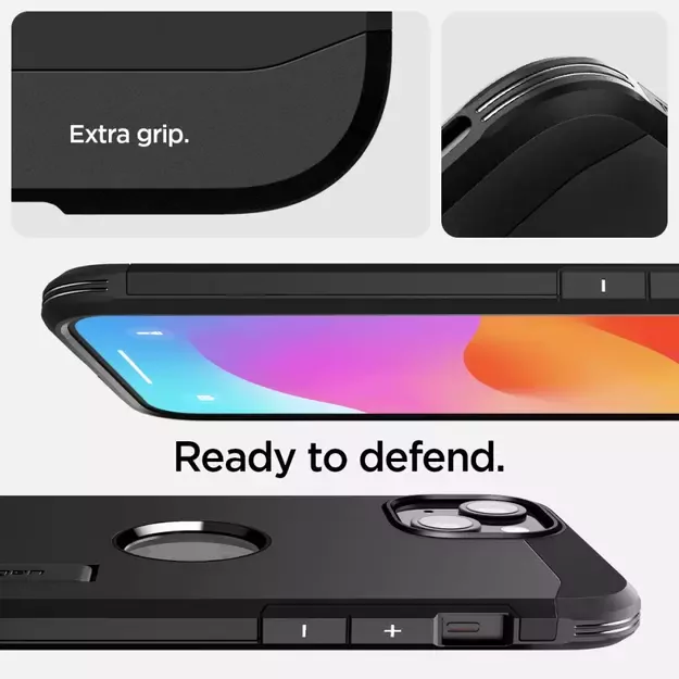 Spigen Tough Armor MagSafe case for iPhone 15 - black 17