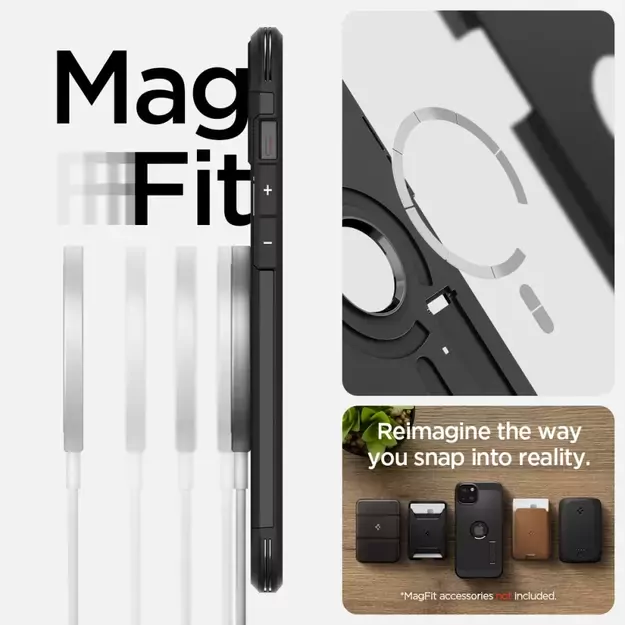 Spigen Tough Armor MagSafe case for iPhone 15 - black 23