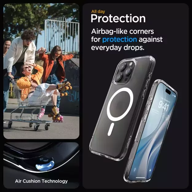 Spigen Ultra Hybrid Mag Case with MagSafe for iPhone 15 Pro - Clear Matte 24