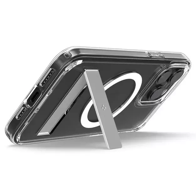 Spigen Ultra Hybrid S MagSafe Case with Stand for iPhone 15 Pro - Transparent 23