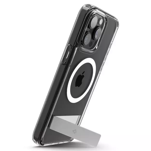 Spigen Ultra Hybrid S MagSafe Case with Stand for iPhone 15 Pro - Transparent 25