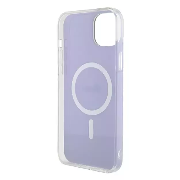 Guess IML Iridescent MagSafe case for iPhone 15 Plus - purple 13
