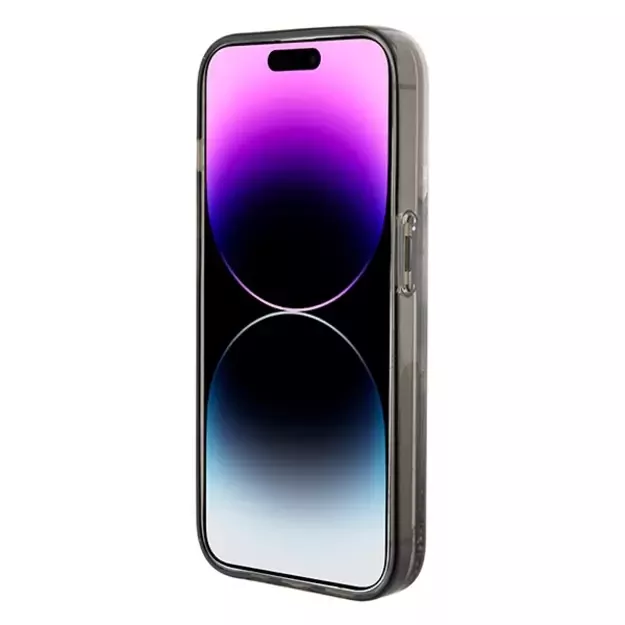 Karl Lagerfeld Liquid Glitter Ikonik case for iPhone 15 Pro Max - transparent 11