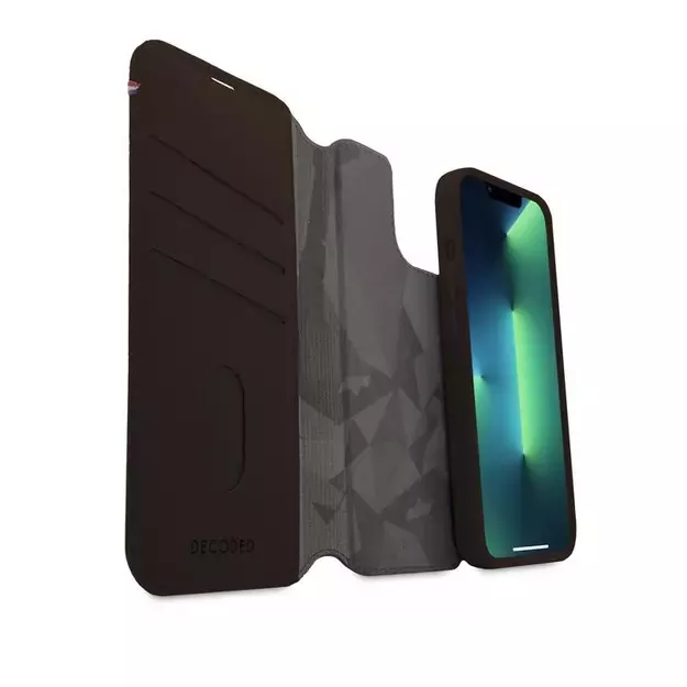 Decoded Detachable Wallet Case Leather with MagSafe with Flip for iPhone 14 Plus - Brown 7