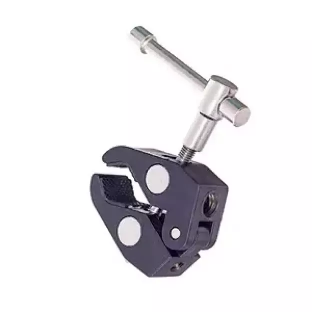Clamping bracket for mounting accessories with 1/4 and 3/8 inch screw 3