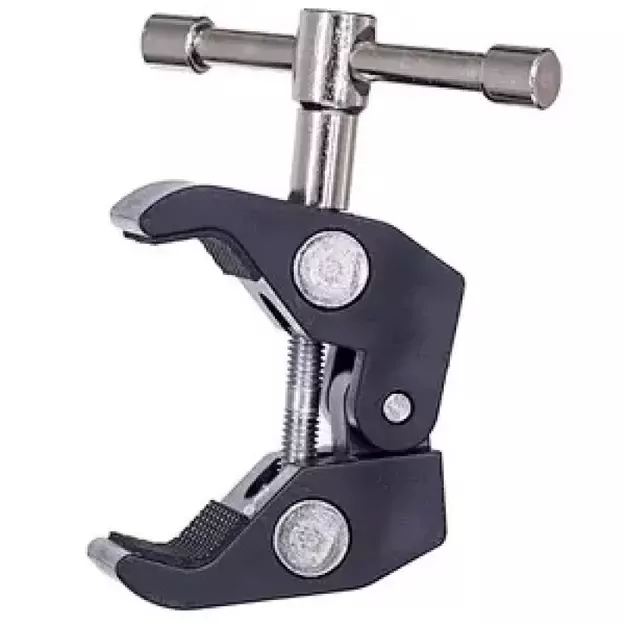 Clamping bracket for mounting accessories with 1/4 and 3/8 inch screw 1