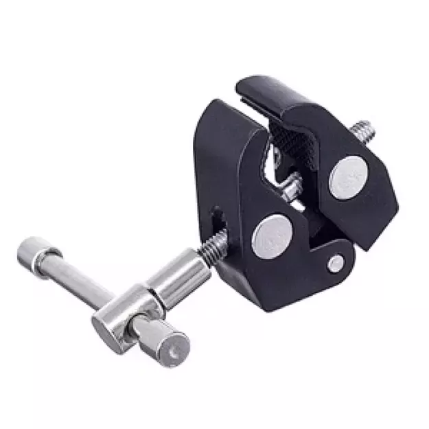 Clamping bracket for mounting accessories with 1/4 and 3/8 inch screw 4