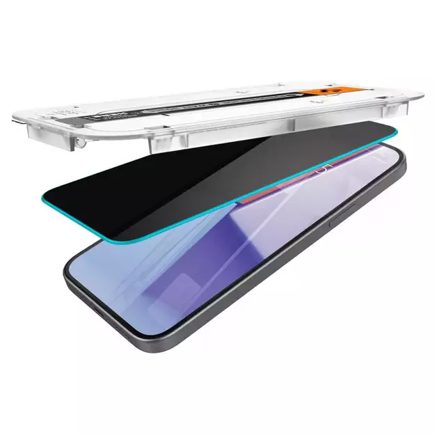 Spigen Glas.tR EZ Fit Privacy Tempered Glass for iPhone 15 Plus 4