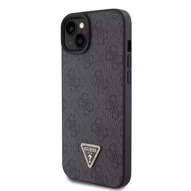 Guess GUHCP15SP4TDSCPK iPhone 15 6.1&quot  black/black hardcase Crossbody 4G Metal Logo 1