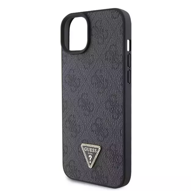 Guess GUHCP15SP4TDSCPK iPhone 15 6.1&quot  black/black hardcase Crossbody 4G Metal Logo 5