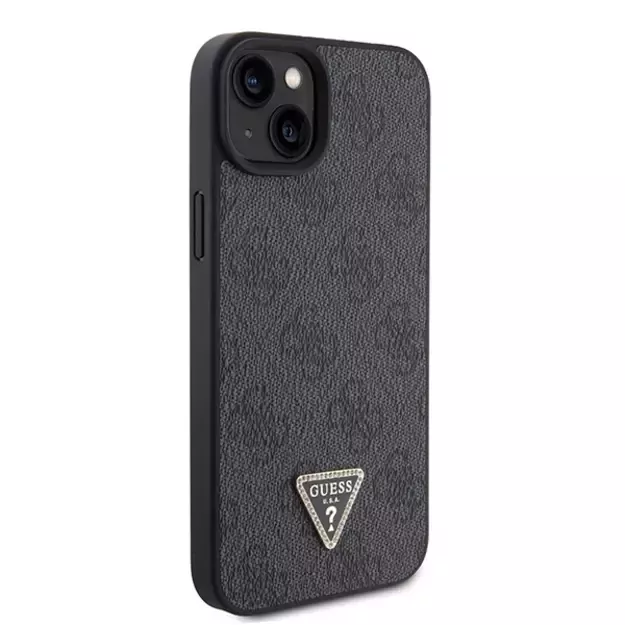 Guess GUHCP15SP4TDSCPK iPhone 15 6.1&quot  black/black hardcase Crossbody 4G Metal Logo 3