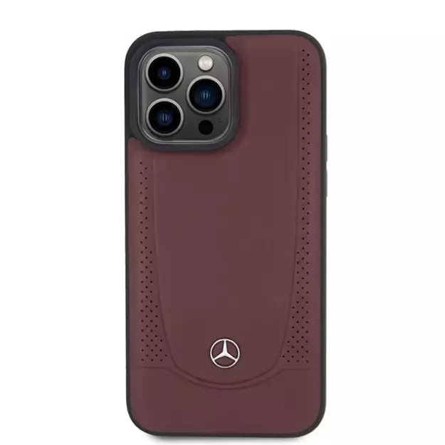 Mercedes MEHCP15LARMRE iPhone 15 Pro 6.1&quot  red/red hardcase Leather Urban Bengale 9