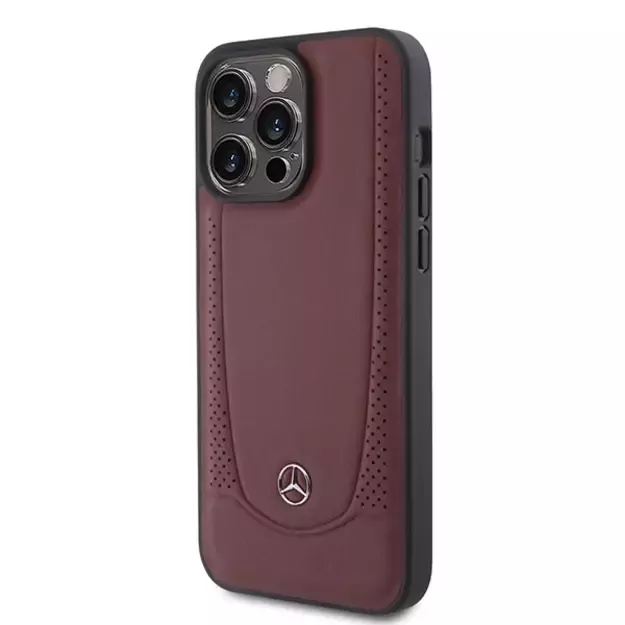 Mercedes MEHCP15LARMRE iPhone 15 Pro 6.1&quot  red/red hardcase Leather Urban Bengale 8