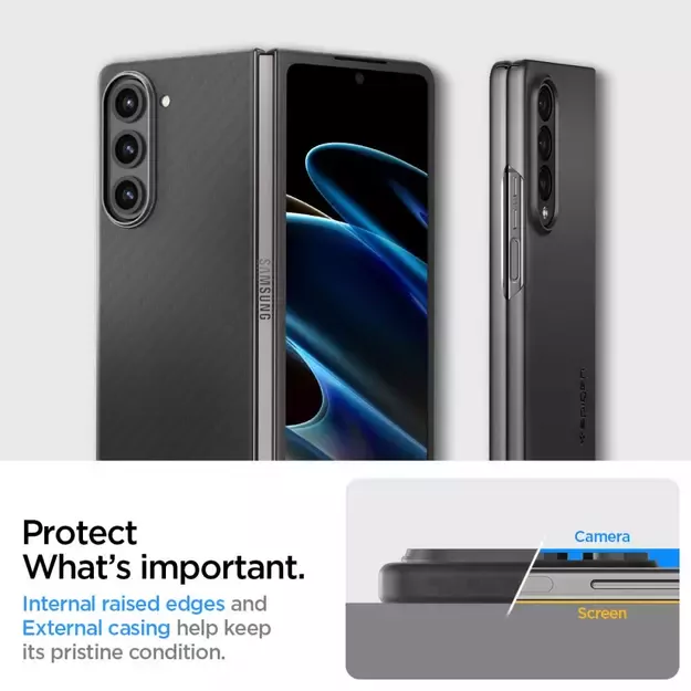 Spigen Airskin Pro Case for Samsung Galaxy Z Fold 5 - Black 9