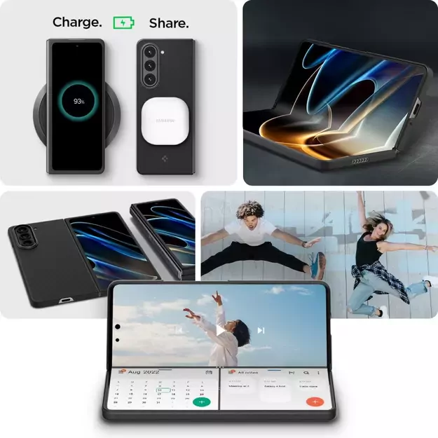 Spigen Airskin Pro Case for Samsung Galaxy Z Fold 5 - Black 10
