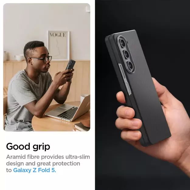 Spigen Airskin Pro Case for Samsung Galaxy Z Fold 5 - Black 8