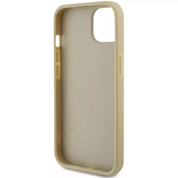 Guess Perforated 4G Glitter case for iPhone 15 - gold 9