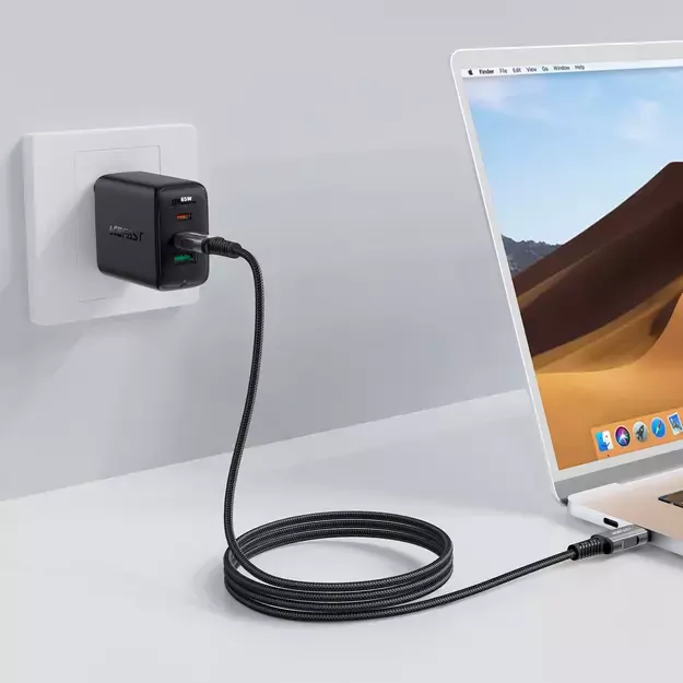 Acefast C1-09 USB-C / USB-C USB4 PD3.1 cable 5A 1m - gray-black 8