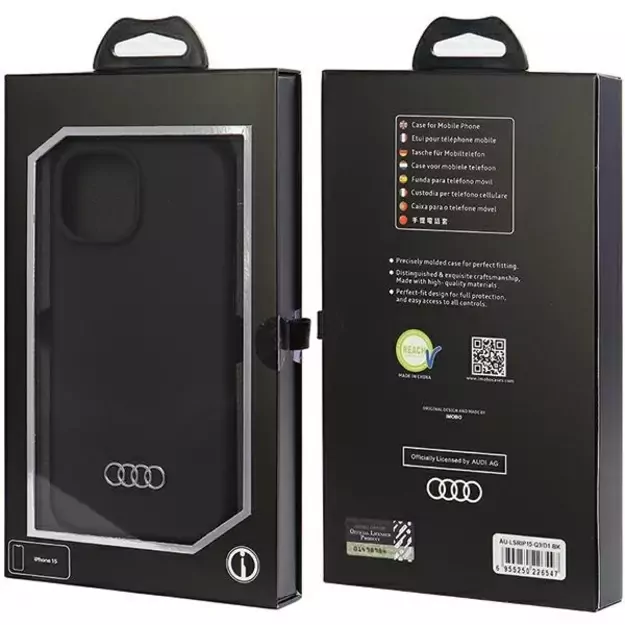 Audi Silicone Case for iPhone 15 - black 12