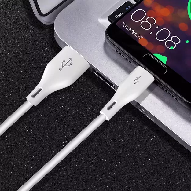 Dudao USB / Lightning 3A 1m white cable (L2L 1m white) 5