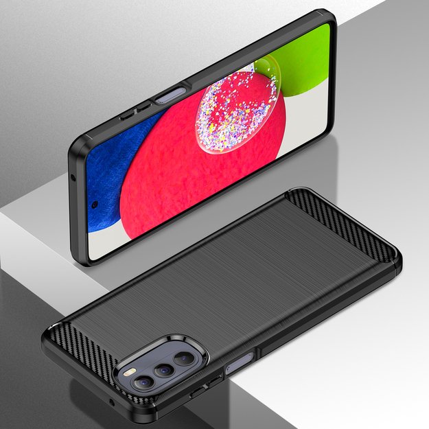 Carbon Case flexible cover for Motorola Moto G Stylus 2022 black 13